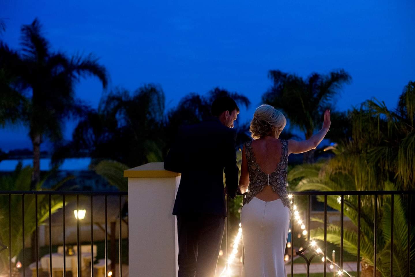 Couple in the balconie